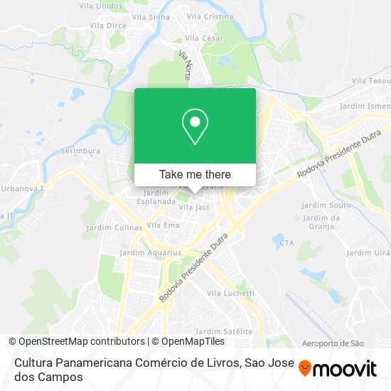 Cultura Panamericana Comércio de Livros map