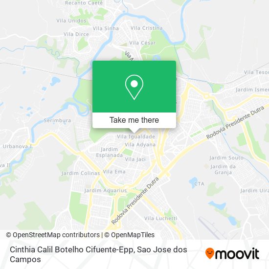 Cinthia Calil Botelho Cifuente-Epp map