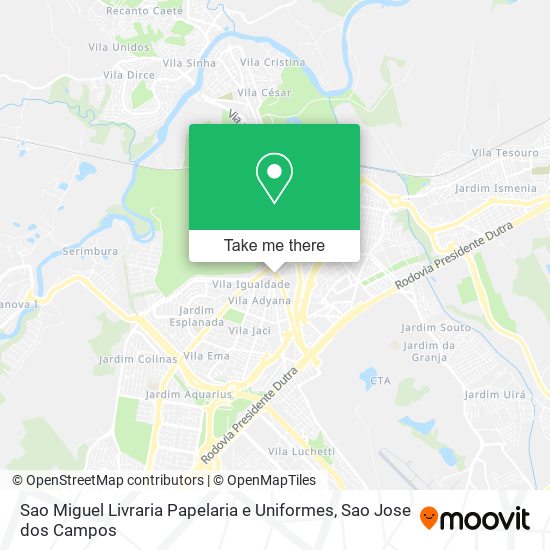 Sao Miguel Livraria Papelaria e Uniformes map