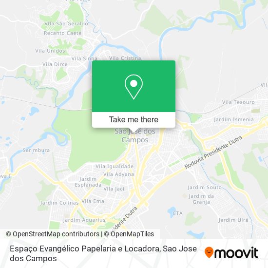 Espaço Evangélico Papelaria e Locadora map