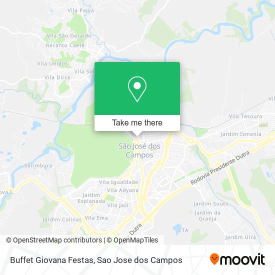 Buffet Giovana Festas map