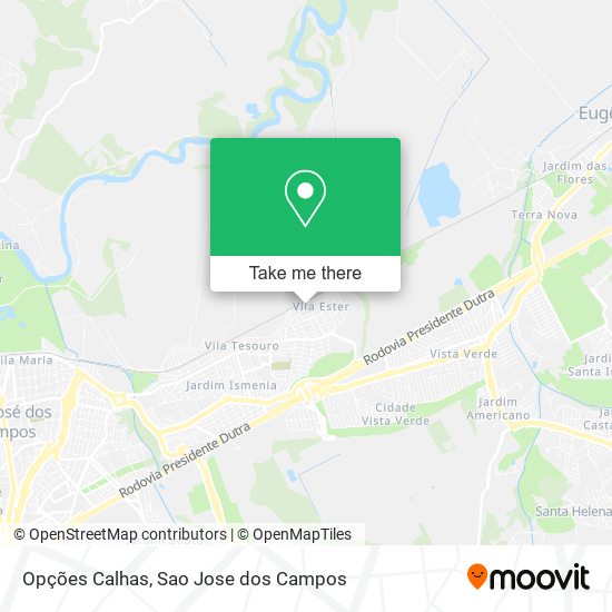 Opções Calhas map