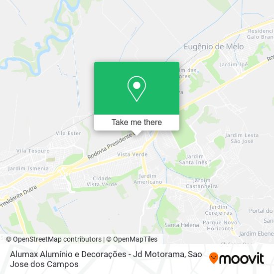 Mapa Alumax Alumínio e Decorações - Jd Motorama