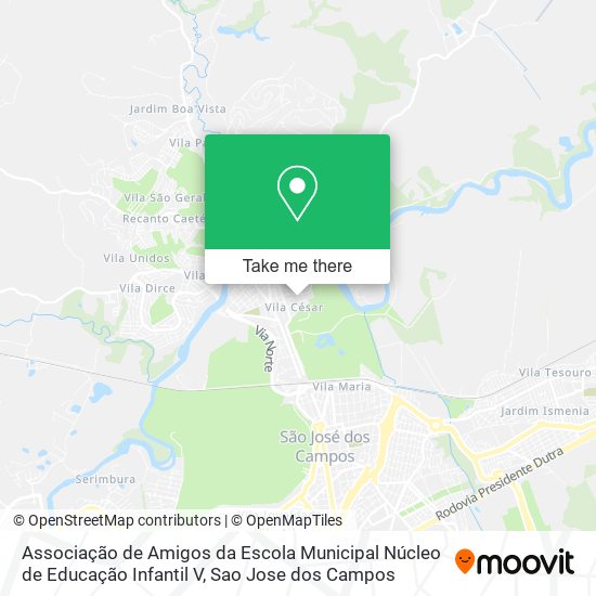 Associação de Amigos da Escola Municipal Núcleo de Educação Infantil V map