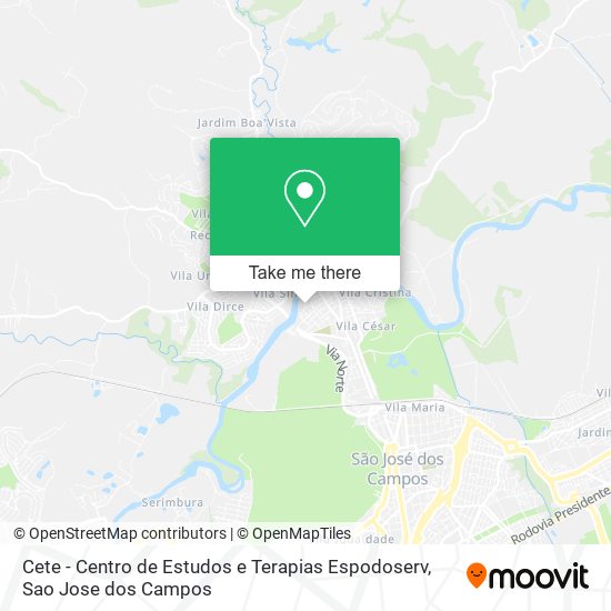 Cete - Centro de Estudos e Terapias Espodoserv map