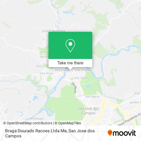 Braga Dourado Racoes Ltda Me map