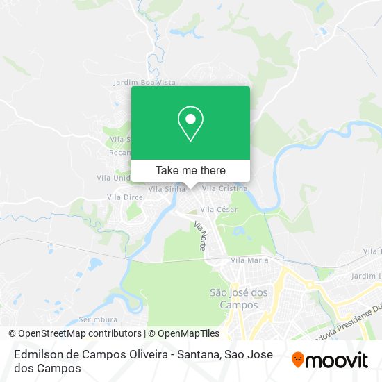 Edmilson de Campos Oliveira - Santana map