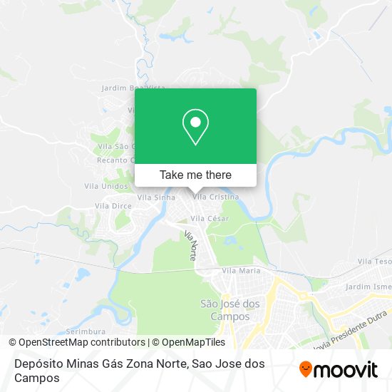 Depósito Minas Gás Zona Norte map