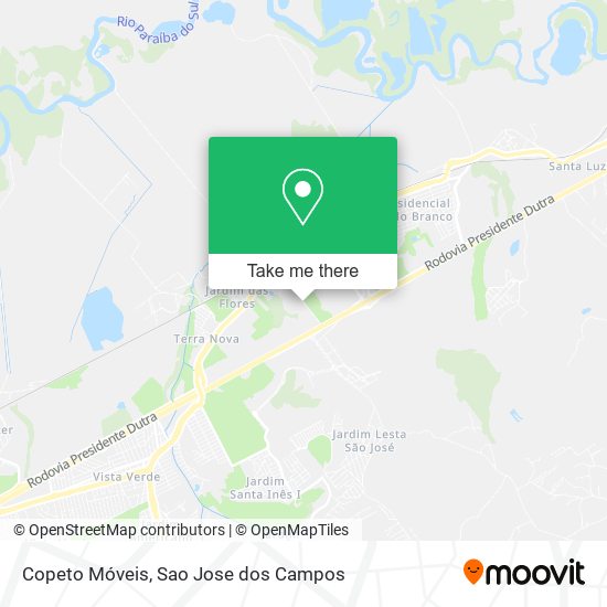 Copeto Móveis map