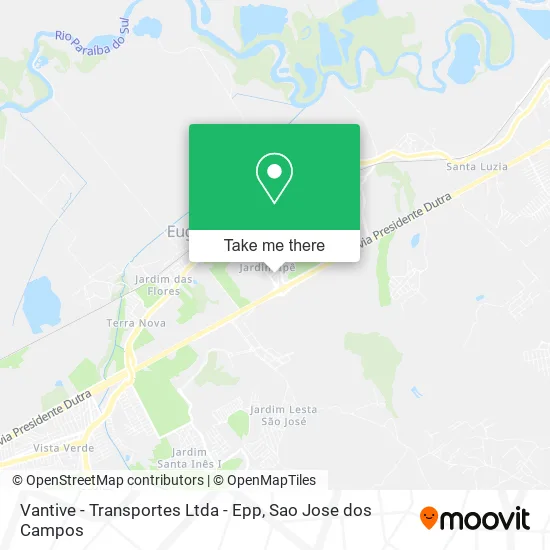 Vantive - Transportes Ltda - Epp map