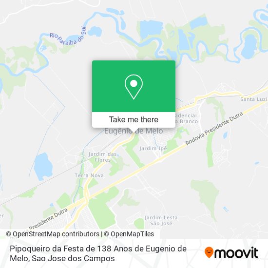 Pipoqueiro da Festa de 138 Anos de Eugenio de Melo map