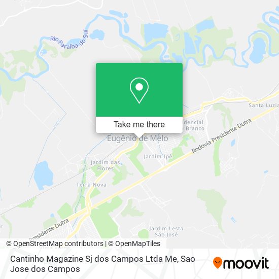 Cantinho Magazine Sj dos Campos Ltda Me map
