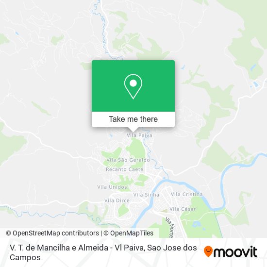 V. T. de Mancilha e Almeida - Vl Paiva map