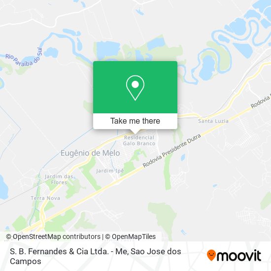 S. B. Fernandes & Cia Ltda. - Me map