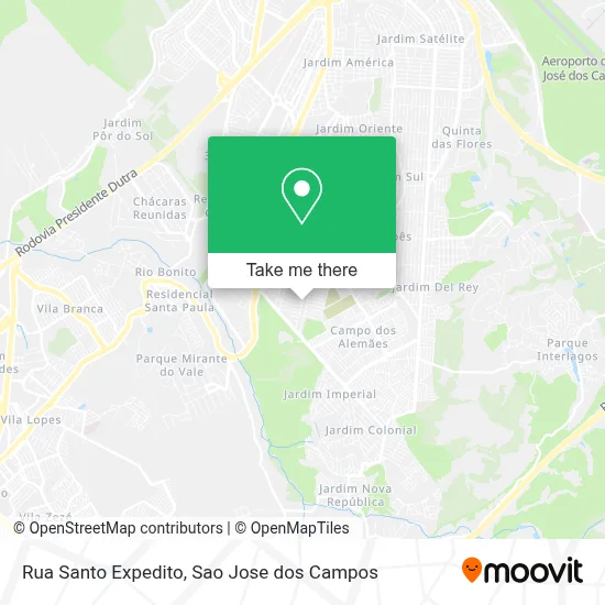 Rua Santo Expedito map