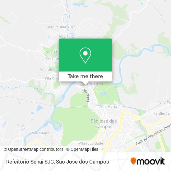 Refeitorio Senai SJC map