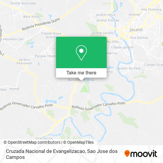 Cruzada Nacional de Evangelizacao map