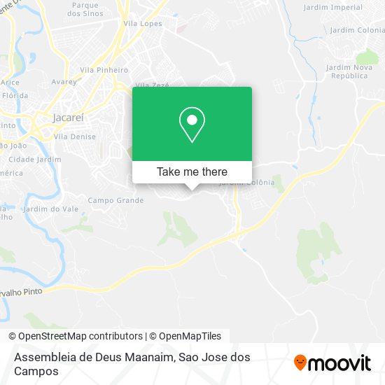 Assembleia de Deus Maanaim map