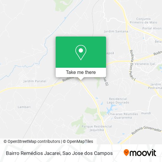 Bairro Remédios Jacarei map