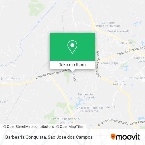 Barbearia Conquista map