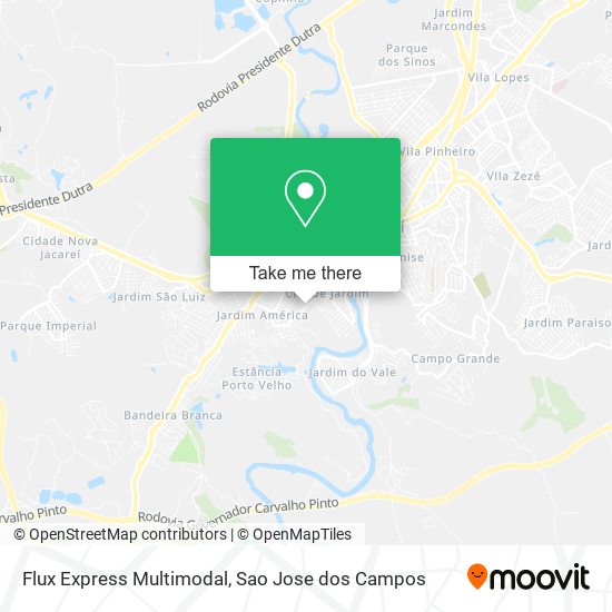 Flux Express Multimodal map