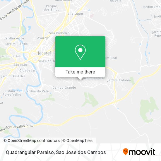 Quadrangular Paraiso map