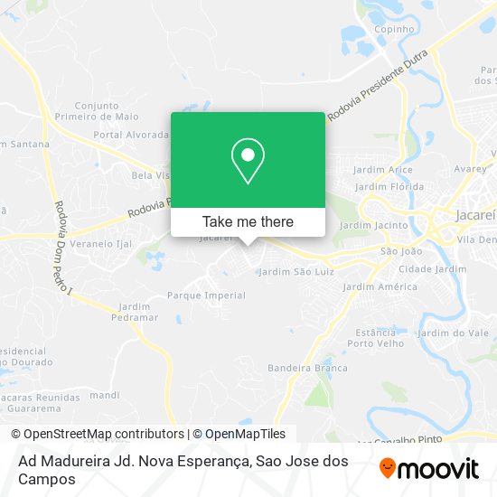 Ad Madureira Jd. Nova Esperança map