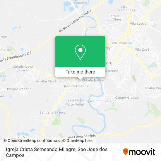 Igreja Crista Semeando Milagre map