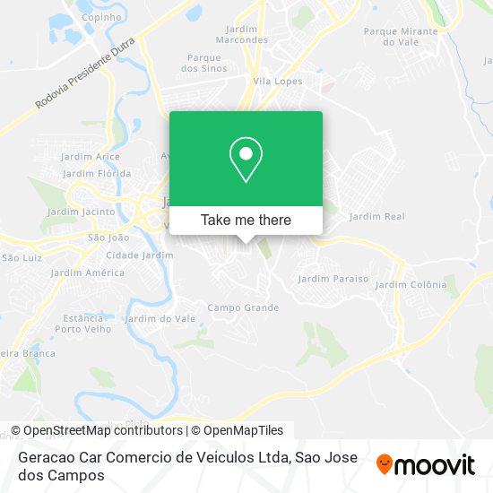 Geracao Car Comercio de Veiculos Ltda map