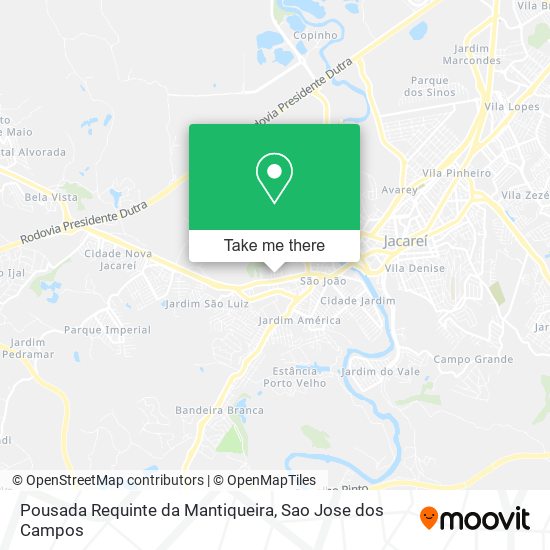 Pousada Requinte da Mantiqueira map