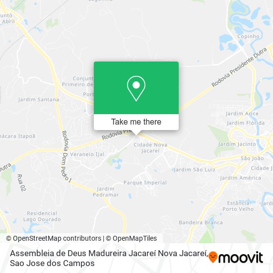 Assembleia de Deus Madureira Jacareí Nova Jacareí map