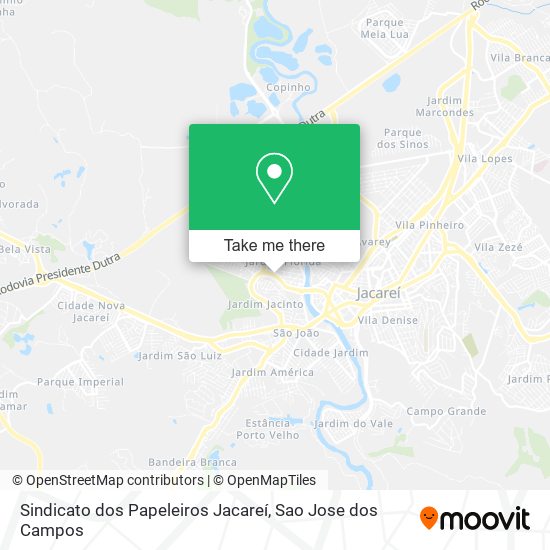 Sindicato dos Papeleiros Jacareí map