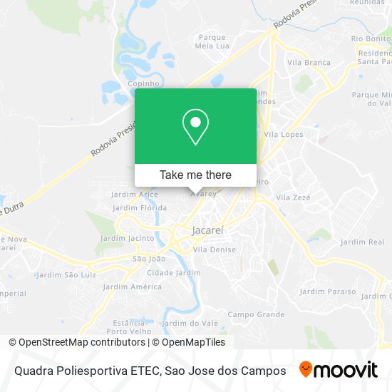 Quadra Poliesportiva ETEC map