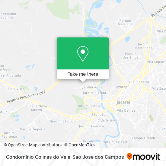Condomínio Colinas do Vale map