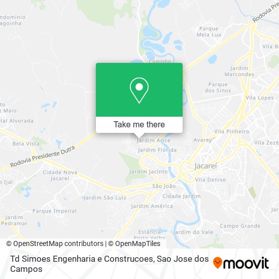 Td Simoes Engenharia e Construcoes map