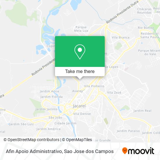 Afin Apoio Administrativo map