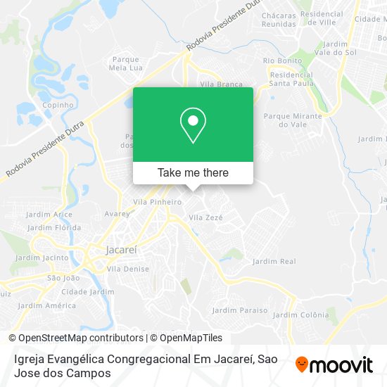 Igreja Evangélica Congregacional Em Jacareí map