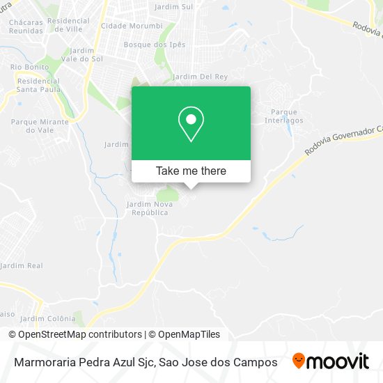 Marmoraria Pedra Azul Sjc map