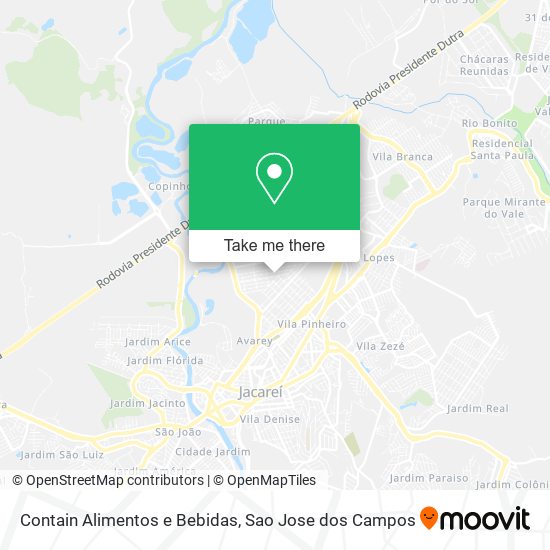 Contain Alimentos e Bebidas map