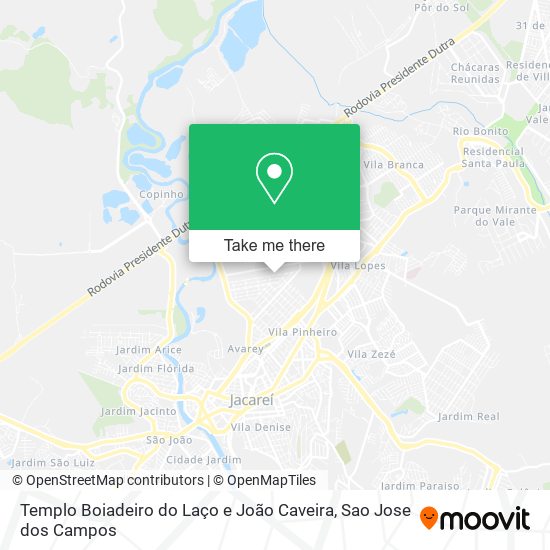 Templo Boiadeiro do Laço e João Caveira map