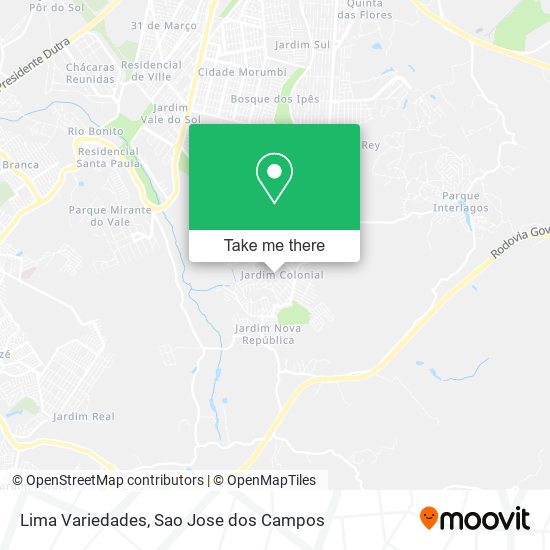 Lima Variedades map