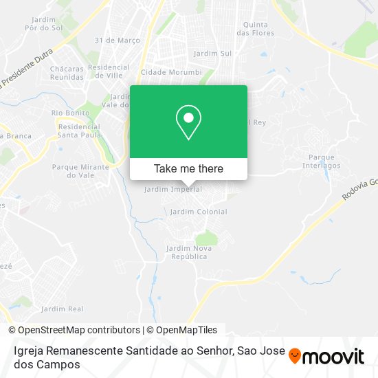 Igreja Remanescente Santidade ao Senhor map