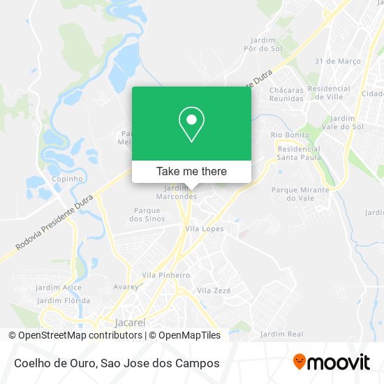 Coelho de Ouro map