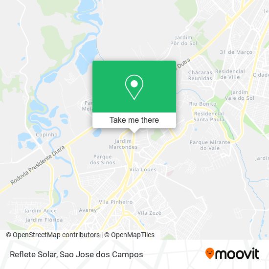 Reflete Solar map
