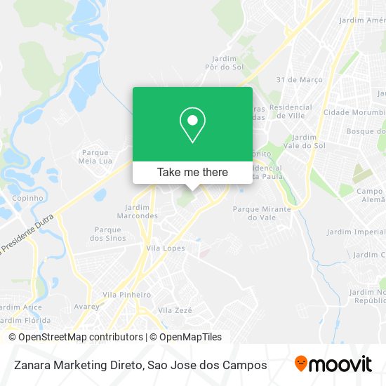 Zanara Marketing Direto map