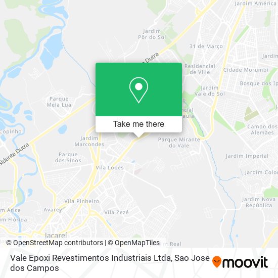 Mapa Vale Epoxi Revestimentos Industriais Ltda