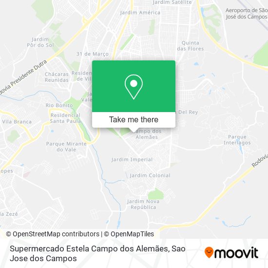 Supermercado Estela Campo dos Alemães map