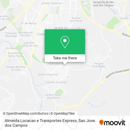 Almeida Locacao e Transportes Express map