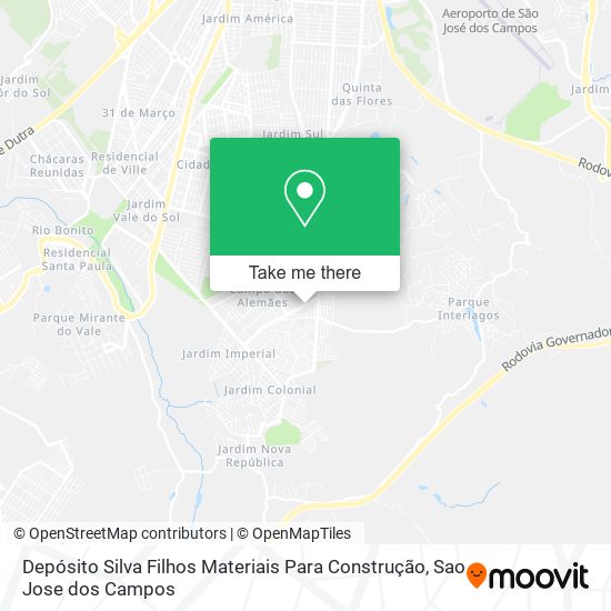 Mapa Depósito Silva Filhos Materiais Para Construção