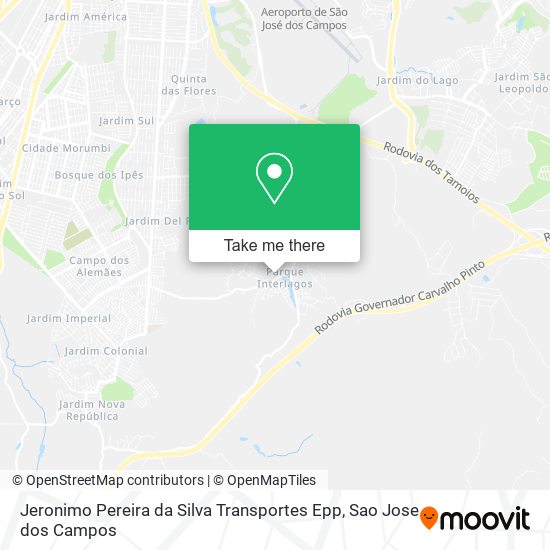 Mapa Jeronimo Pereira da Silva Transportes Epp